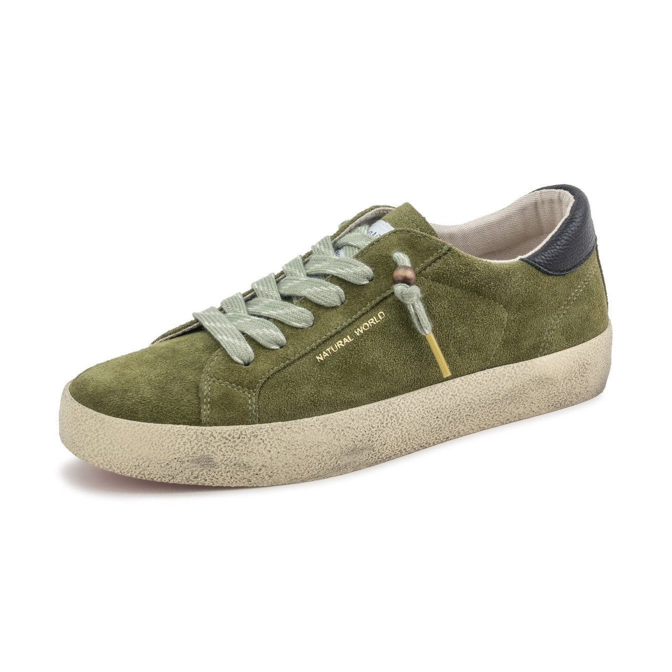 Pelle scamosciata morbida priva di cromo Natural World Cody sneaker donna