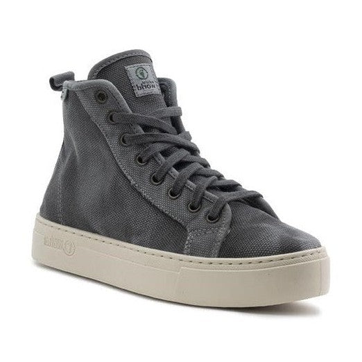 Stivaletto Natural World Bota Alta donna vegano in cotone biologico con zip laterale e punta rinforzata