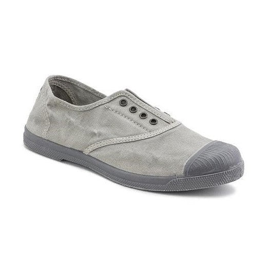 Sneaker Natural World Old Lavanda donna in cotone biologico finitura vintage Old vista laterale