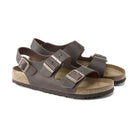 Tre fibbie metalliche regolabili e cinturino tallone pelle naturale Birkenstock Milano