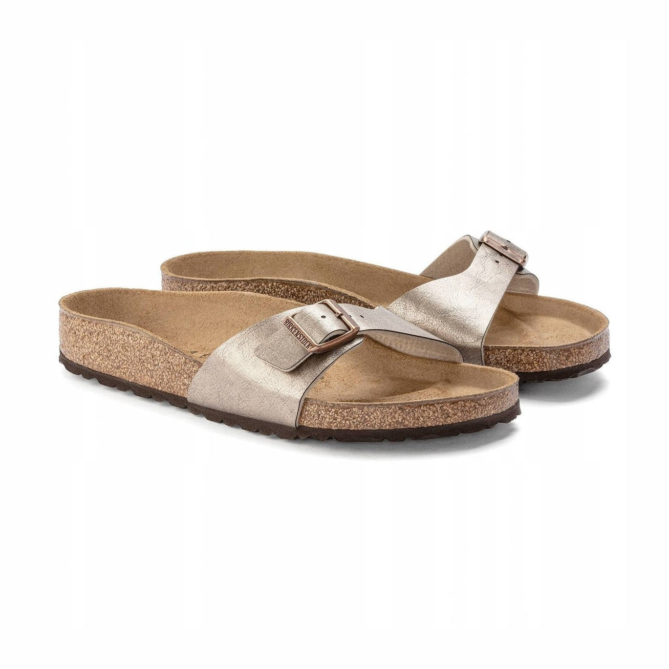 Birkenstock Madrid donna dettaglio tomaia Birko-Flor fascia singola primo piano