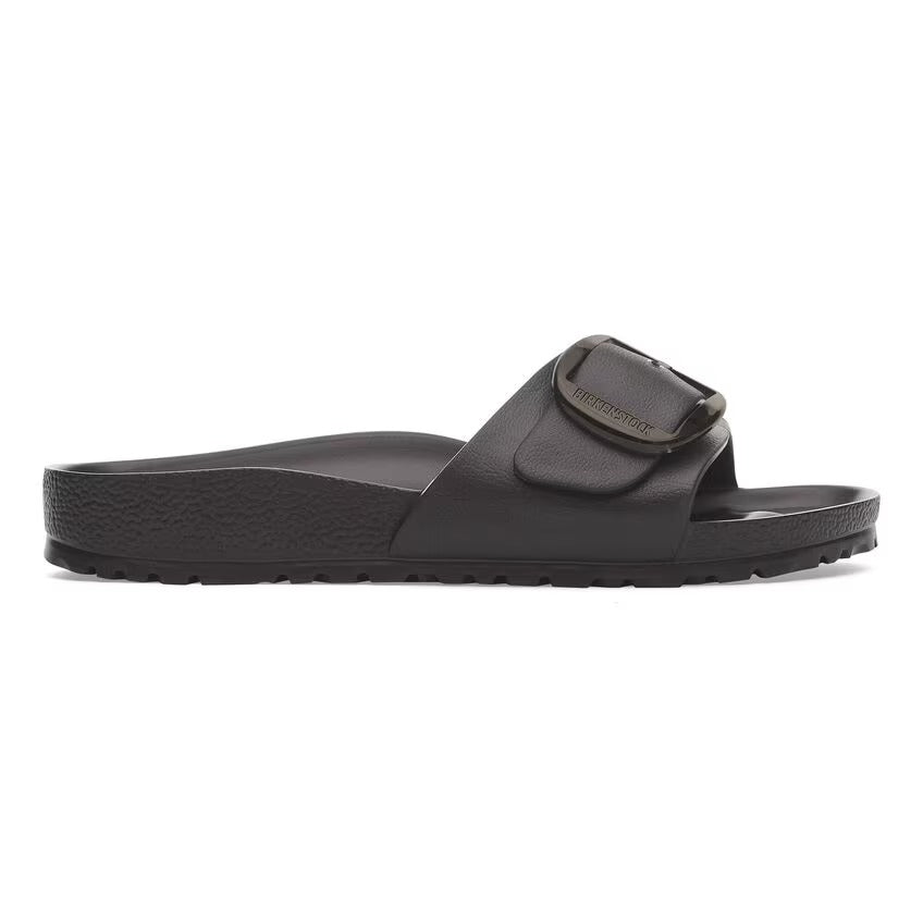 Sandalo Birkenstock Madrid Big Buckle EVA donna impermeabile fascia unica con maxi fibbia vista laterale