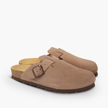 CH18 (VELOUR) sabot da donna e da uomo con fibbia regolabile