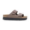Birkenstock Arizona Papillio Flex Platform donna mocca vista laterale
