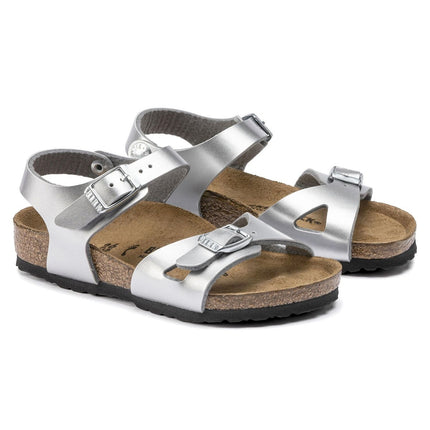 RIO (BIRKO-FLOR KIDS) - Sandalo da bambina Birkenstock con due fasce e cinturini regolabili