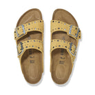 Birkenstock Arizona Rivet donna pelle scamosciata giallo ocra vista dall'alto