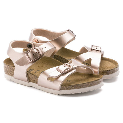 RIO (BIRKO-FLOR KIDS) - Sandalo da bambina Birkenstock con due fasce e cinturini regolabili