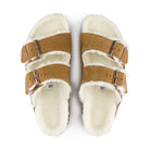 Pelliccia di agnello naturale nel sottopiede e nei cinturini Birkenstock Arizona Shearling