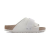 Sandalo Birkenstock Kyoto donna in pelle scamosciata e nabuk con chiusura regolabile vista laterale