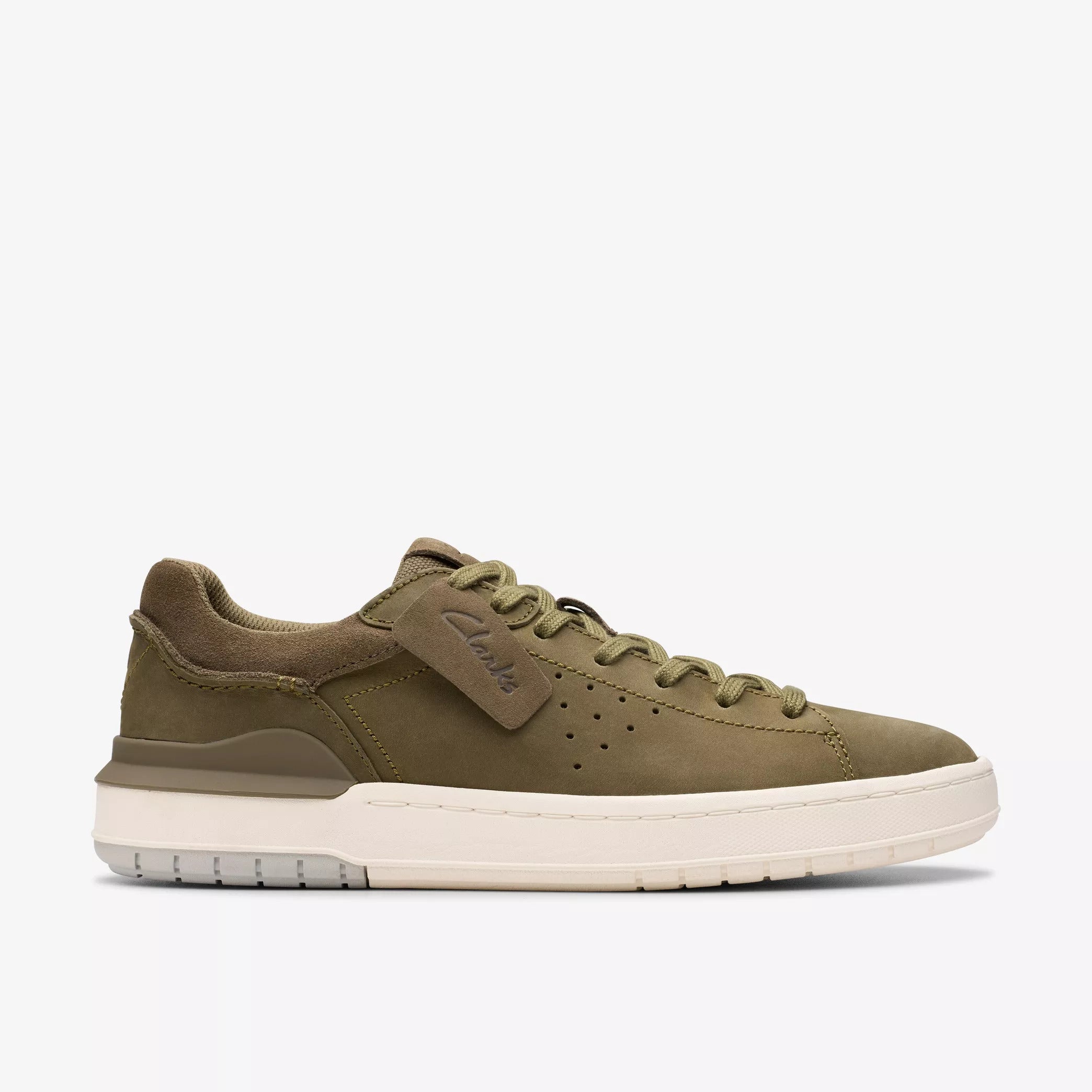 Clarks Courtlite 2 Run Sneakers Uomo In Nabuk Premium
