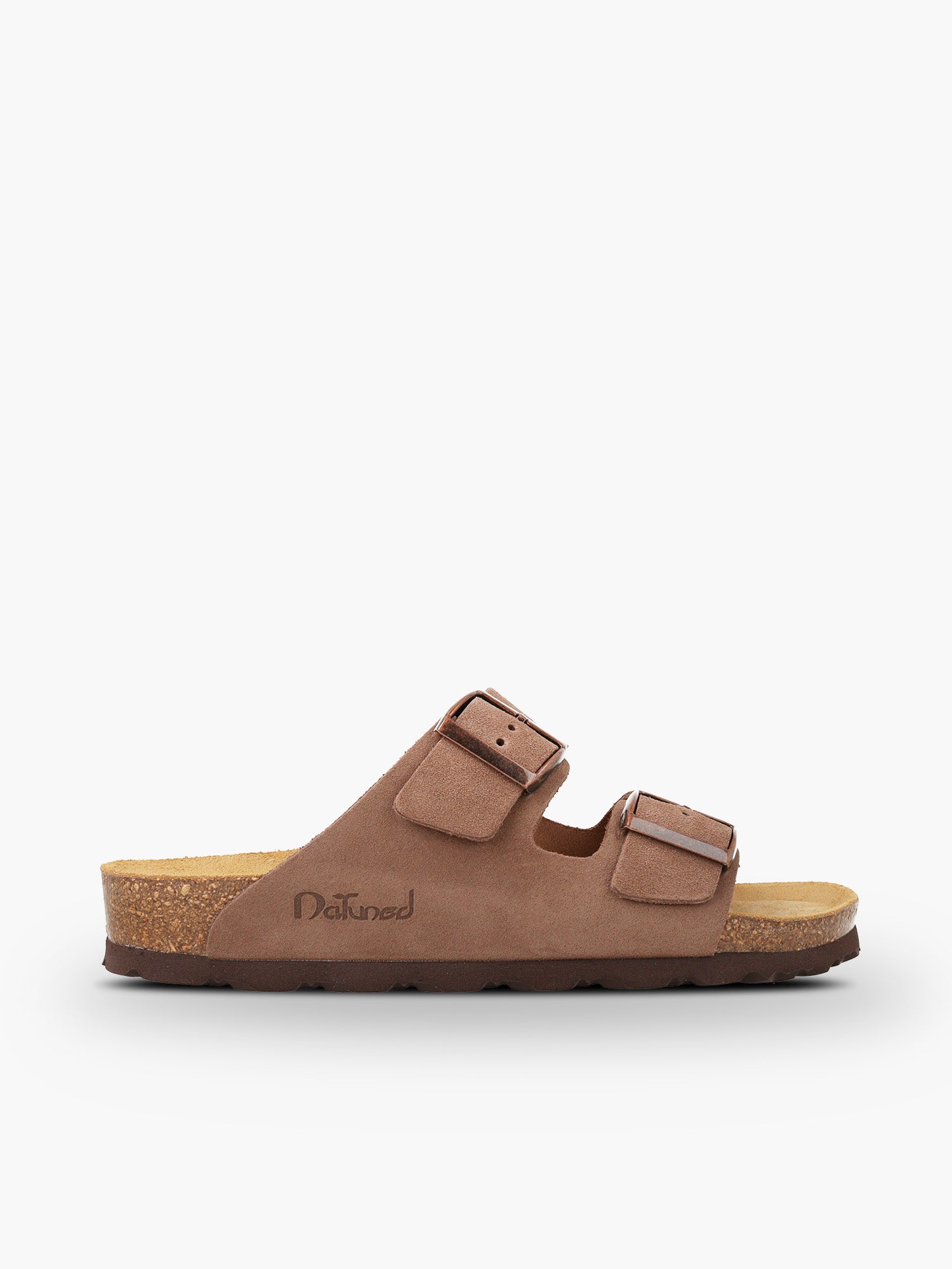 CH05 VELOUR - Sandalo a due fasce in pelle con cinturino regolabile da donna e da uomo NATUNED
