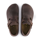 Fibbia laterale in metallo regolabile su pelle oliata Birkenstock London