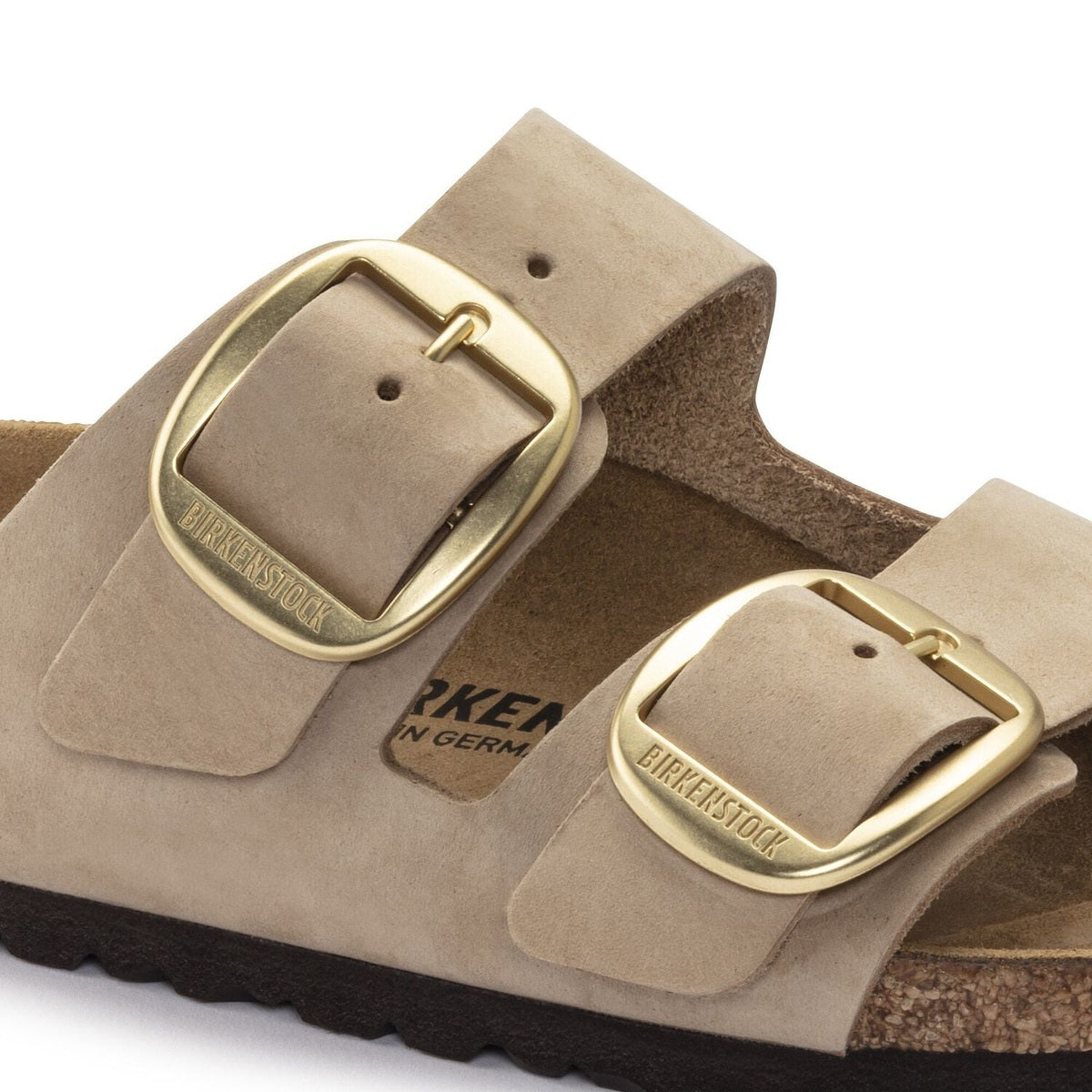Sottopiede in pelle liscia coordinata sandalo Birkenstock Arizona Big Buckle
